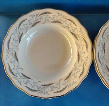 4 Vintage Favolina Harmony Soup Bowls With Platinum Trim From Poland picture