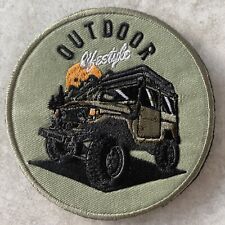 *BRAND NEW* LAND ROVER DEFENDER STYLE OUTDOOR LIFESTYLE PATCH HOOK AND LOOK BACK picture