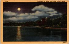 Postcard Moonlight on White Rock Lake Dallas Texas Tx [bg] picture