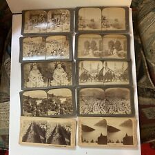 antique stereo view cards Lot Of 10 picture