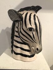Vintage Ceramic Zebra Head Sculpture  picture