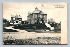 Postcard County Buildings in South Paris Maine picture