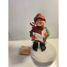 Annalee Caroler boy 1988 doll 7262 w tag winking picture