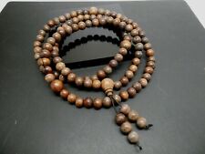 Genuine Kalimantan Wild Agarwood Gaharu Oud 8.5mm Tibetan Prayer Mala Beads  picture