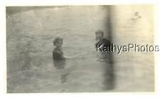 FOUND B&W PHOTO H_2426 TWO YOUNG WOMEN IN THE WATER picture