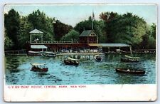 Postcard NY 1907 New York City Central Park Boat House E2 picture