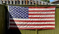 Large Vintage American Flag, Cotton Stitched, 52x104 picture