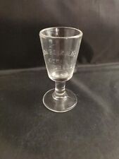 VINTAGE DR PETZOLDS GERMAN BITTERS SHOT GLASS MEDICINE CUP BALTIMORE MD  picture