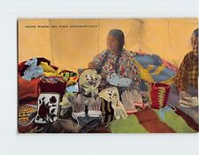Postcard Native American Women & Their Handicraft picture