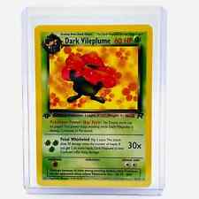 Pokémon Dark Vileplume 1st Edition 30/82 Team Rocket Non Holo Rare Card NM-MT picture