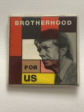 1976 Jimmy Carter for President 2 inch square Button Brotherhood For US Pinback picture