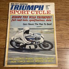 TRIUMPH Sport Cycle Motorcycle Magazine Summer 1968 - Gary Nixon Cover picture