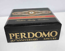 Perdomo 20th Anniversary Maduro Epicure Empty Wooden Cigar Box 8x7x3 picture