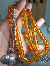 nejaf faturan amber 45 beads rosary 9*13 mm beaitiful orginal nejaf amber rosary picture