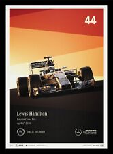 Lewis Hamilton 2014 Mercedes AMG Bahrain Formula 1 Art Print Poster LtdEd 1000 picture