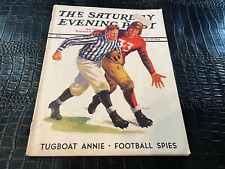 OCTOBER 22 1938 SATURDAY EVENING POST magazine FOOTBALL - REFEREE picture