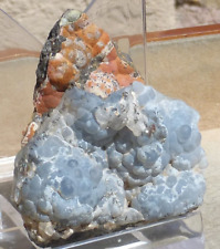 Bubbly Chalcedony w calcite & pyrolusite dendrites from Luna County NM 24.05 grm picture
