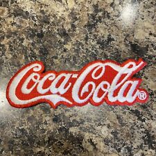 Coca Cola Patch Red White Script New 4.5” X 2.5” picture