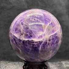 871g/84.5mm Natural Dream Amethyst Quartz Crystal Sphere Ball Reiki Healing picture