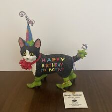 Westland Giftware Happy Birthday Cat Kitty Figurine W/Tags #16908 2007 Rare picture