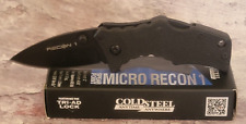 COLD STEEL Micro Recon 1 Lockback 27DT Knife 4034 Stainless Steel Spear Point picture