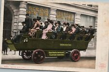 Postcard Early Sightseeing Bus, New York City 1904 - Detroit Publishing Co picture