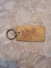 Vintage Desert Strom Keychain Patriot Destroys SCUD, Brass Engraved, does have a picture