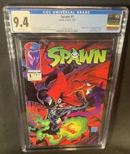 Spawn 1 CGC 9.4 NM 1st Spawn (Al Simmons) WHITE PAGES Near Mint Todd McFarlane picture