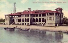 CASINO FROM THE CANAL BELLE ISLE DETROIT, MI 1913 picture