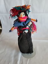 Unusual Handmade Colorful Folk Art Doll with Baby, 9