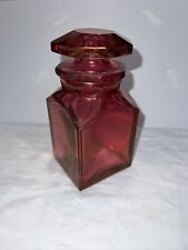 Antique Cranberry Glass Perfume bottle or scent bottle picture