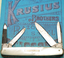 Vintage KRUSIUS BROTHERS SOLINGEN 4-Blade Senator Penknife High Quality KB EXTRA picture