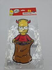 Bart Simpson Devil In Candy Sack Halloween Window Cling 2011 New picture