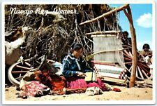 Postcard - Navajo Rug Weaver, Navajo Reservation picture