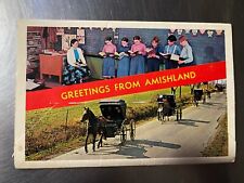 Greetings From Amishland U.S.A Penna Dutch Country Postcard Folder Unp picture