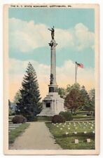 Gettysburg Pennsylvania c1920's New York State Monument, statue, cemetery picture