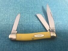1973 Case XX USA 3318HE Yellow Medium Stockman, 3 Blade Pocket Knife - NICE picture