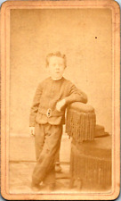 Antique c1860s CDV Photograph Boy Delaware, Ohio by Beach picture