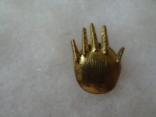 Golden hand vintage logo pin picture