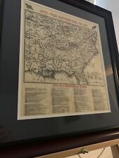 Chronological Map of Civil War Battlefields in an Elegant Frame picture