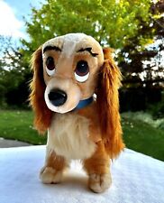 Disney world Vintage Lady (and the Tramp) 14 inch immaculate Plush stuffed Dog. picture
