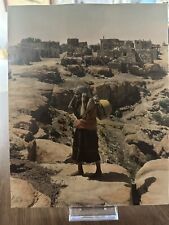 1930s hand colored Photo Native American Hopi woman Hotevilla AZ Fraser signed picture