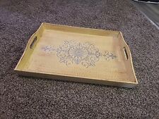 antique wood tray vintage set picture