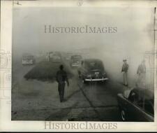 1949 Press Photo Fog on Airline Highway causes dangerous driving. - noc63860 picture