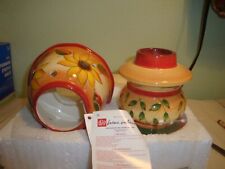 2005 Home Interior Sunflower Candle Holder With Shade-Lamp--(D) picture