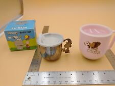 Lot of 2 vtg baby cups. Godinger SNOOPY BABY CUP Peanuts/Tommee Tippee Cup #Z83 picture