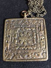 Tibetan Buddhist Bronze 12 Zodiac Year Amulet Pendant picture