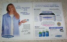 2004 print ad - LINDSAY WAGNER for Sleep Number Bed mattress 2-PAGE ADVERTISING picture