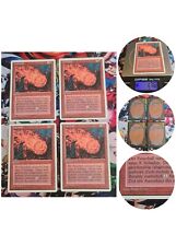 4 MTG 🙂 Fireball Nm Playset Foreign White Bordered 1995 Magic the Gathering  picture