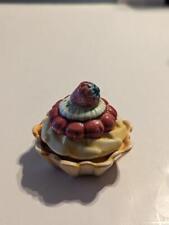 VINTAGE SMALL PIE WITH STRAWBERRY ON TOP SALT AND PEPPER SHAKERS picture